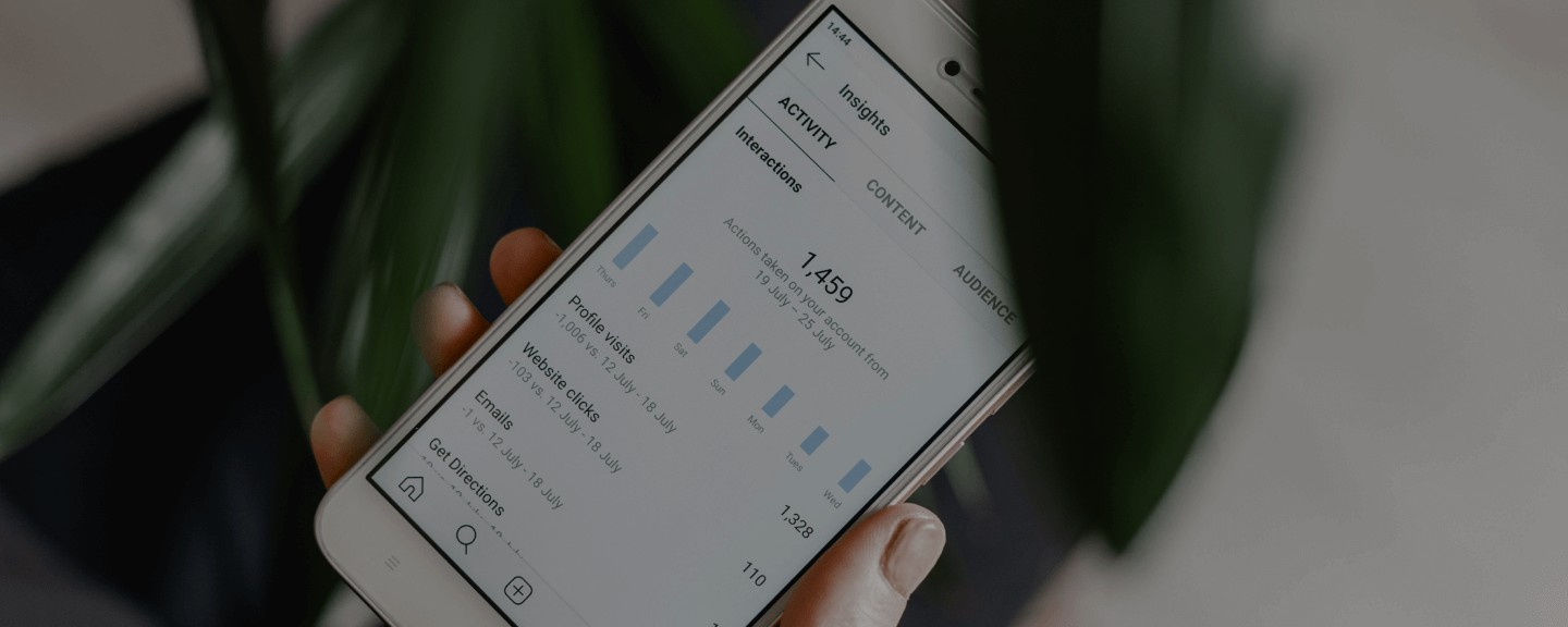 a phone showing data on the screen